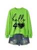 Amazon eBay estación independiente moda versátil mujer hola 40 corazón cuello redondo manga larga sudadera comercio exterior transfronterizo