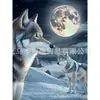 Pintura de Diamante 5D Ponto Cruz Animal Golfinho Lobo Adesivo de Diamante DIY Pintura de Diamante Redondo Diamante Quadrado Sala de Estar Quarto Decoração Pintura