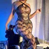 Ropa Interior Sensual Radiante Body Sexy de Malla Hueca Sin Quitar Ajustado a la Cadera Tentación Transfronterizo Halloween