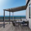 Cobertizo para coche de aleación de aluminio impermeable protector solar sombrilla a prueba de viento residencial terraza cobertizo placa de resistencia PC toldo solar estacionamiento