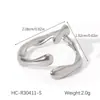 Joyería Popular Transfronteriza Pulsera de Acero Inoxidable para Mujer con Acabado de Alta Gama, Cadena de Dedos con Circonia, Accesorio de Mano con Forma de Corazón, Anillo Irregular para Mujer