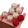 Brincos Pérola Coloridos Retro Exagerados Mostrando o Rosto, Brincos Esmaltados Gota de Óleo Estilo Hong Kong Personalizados de Alta Qualidade para Mulheres