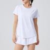 Plus size terno esportivo feminino de secagem rápida moda de verão estilo ocidental roupas de ioga 2024 novo design sense fitness roupa manga curta