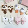 Muñeco de Peluche Gatito Lindo de Dibujos Animados que Chilla Colgante Broche de Gato DIY Accesorios para el Cabello Accesorios para Ropa
