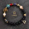 Pulsera Artesanal de 12 Constelaciones para Hombres y Mujeres, Parejas Mismo Estilo, Pulsera de Piedra Natural, Xiyin temu, Verano, Venta al por Mayor