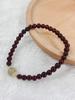 Pulsera de granate natural, pulsera de jade hetiano para mujer, lujosa y ligera, diseño exquisito, regalo Qixi para novia