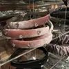 Corea del Sur Dongdaemun baket nuevo diseño retro francés avanzado terciopelo pedrería diadema elegante todo-partido accesorios para el cabello