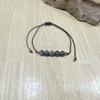 Pulsera Tejida de Piedra Natural Nueva Transfronteriza Lapislázuli Ojo de Tigre Tigre de Hierro Piedra Natural 6mm Redonda Tejida de Piedra Natural