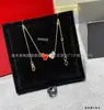 Collar de Calabaza de Gama Alta Chapado en Oro Rosa de 18 Quilates con Colgante de Ágata Roja Natural y Nácar Blanco, Doble Calabaza Incrustada con Diamantes