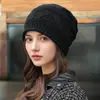 Gorro Holgado para Mujer para Otoño e Invierno, Suelto y Versátil, Gorro de Punto con Borde Enrollado, Estilo Delgado de una Sola Capa, Gorro de Lana para Maternidad que Cubre la Cabeza