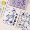 50 Piezas de Susurros del Anochecer Pegatinas Creativas Doble Transparencia para Mascotas Graffiti Manual de Decoración DIY Funda de Teléfono Móvil Pegatinas de Regalo para Computadora