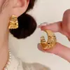 Moda Exagerada Metal Hueco Forma de C Ear Cuff Elegante Simple Único Sentido del Diseño Pendientes Adornos para Orejas