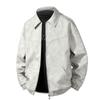 Chaqueta de Cuero PU Retro Tie-Dye Nueva de Primavera 2025 Ropa de Trabajo para Hombre Chaqueta de Cuero Funcional a Prueba de Viento Top de Moda para Hombre