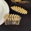 Tiara Dourada Estilo Grego Retro para Pendurar na Nuca para Mulheres 2025 Novo Modelo Tiara para Pendurar na Nuca com Toque de Luxo Acessório de Cabelo