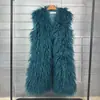 Chaleco de Piel Sintética tipo Borrego de Invierno 2026 Estilo Largo Chaleco Cálido Chaleco Chaqueta para Mujer Directo del Fabricante