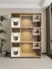L Venta al por mayor Villa para Gatos Casa para Gatos Nido para Gatos Casa para Gatos Casa para Gatos Tienda de Mascotas Lujo Madera Maciza Exhibición Gabinete de Cría para Gatos Fábrica