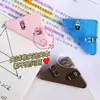 Carpeta de archivo triangular creativa, clip para esquina de libro, carpeta de almacenamiento de plástico colorida, clip para examen, juego de uso diario para el hogar