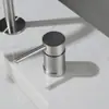 Bacia de aço inoxidável 304 com dois furos, torneira quente e fria, acabamento escovado dourado, preto, cinza chumbo, gabinete de banheiro com bacia