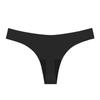 [Tanga sin rastro] Ropa interior sexy de seda helada de color sólido para mujer, estilo deportivo, invisible, de cintura baja.
