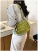 Bolso tipo cubo de gran capacidad para mujer, estilo coreano, bolso de hombro casual calado, versátil para el uso diario, bolso cruzado casual