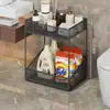 Prateleira de armazenamento para banheiro, organizador de banheiro, carrinho pequeno para o vaso sanitário, prateleira de chão para armazenamento de sabão em pó ao lado da máquina de lavar