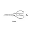 Tijeras de Cocina Multifuncionales Tijeras para Huesos de Pollo Domésticas Completamente de Acero Inoxidable Tijeras de Corte para Huesos de Carne Venta Directa de Fábrica Yangjiang