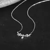 Collar Diosa Laurel Espiga de Trigo para Mujer Diseño Nicho de Lujo Ligero Alto Sentimiento Temperamento Suave Hada Regalos para Novia