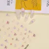 Novo Adesivo para Nail Art Estéreo 5D Em relevo Borboleta Flor Renda Laço Rosa Adesivo de Unha de Alta Qualidade