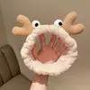 Diadema de pelo peludo diadema para lavarse la cara al por mayor para niñas diadema de borde ancho diadema de orejas de gato de celebridad de Internet lazo accesorios de pelo de felpa