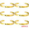 Pulsera Oro Europea y Americana transfronteriza 12 constelaciones pulsera abierta regalo de vacaciones regalo familiar grabado pulsera de acero inoxidable