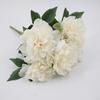 Simulación Flor de Peonía de 5 cabezas grandes Vestido para el hogar flor falsa accesorios para sesión de boda flor de seda Ramo de Peonías Chinas al por mayor