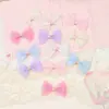 Nuevos accesorios para el cabello de malla brillante estilo coreano, accesorios para zapatos y sombreros, accesorios para ropa de muñecas, corbatas de moño y piezas de moño semiacabadas