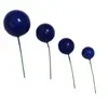 Bolas para Decoración de Pasteles de Alta Venta Transfronteriza en Stock, Varios Tamaños, Bolas Doradas, Bolas Plateadas, Bolas de Colores, Accesorios para Pinchar, Bolas de Espuma