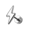 Brincos de Liga de Titânio F136 Estrela Raio Cruz Studs para Orelha Hélice Lábio Studs G23 Titânio Body Piercing Joias Brincos
