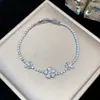 Pulsera de Mariposa con Circonita Transfronteriza Europea y Americana, Lujo Ligero, Sensación de Alta Gama, Pulsera Versátil, Elegante, Exquisita, Diseño Personalizado de Joyería para Manos