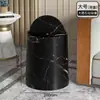 Cubo de Basura de Mármol con un Toque de Lujo Ligero de Alta Gama, Adecuado para Hoteles y Uso Doméstico, Gran Capacidad, para Dormitorio, Sala de Estar y Baño
