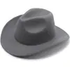 Fedora de lã, chapéu de cowboy, estilo étnico masculino e feminino, chapéu de sol estilo europeu e americano para casais primavera e verão, chapéu de jazz