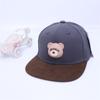 Gorra de béisbol para niños de comercio exterior, gorra de béisbol con diseño de oso de dibujos animados a juego, gorra de hip-hop plana de Corea del Sur, gorra de hip-hop, gorra para el sol transfronteriza