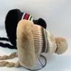 Nuevo Gorro de Punto Grueso de Felpa para Circunferencia de Cabeza Grande Otoño e Invierno Correas para Mantener el Calor y Proteger del Frío Protección para los Oídos Gorro de Lana Ocio al Aire Libre Frío