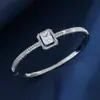 Pulsera Geométricamente Incrustada con Circonita de Lujo Cruzado, Simple, de Gama Alta, Moda, Temperamento, Para el Trabajo, Banquete, Regalo, Pulsera Versátil