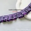 2.5cm Encaje de Poliéster Doble Capa Adorno Plisado Soporte Material de Encaje Decorativo Hecho a Mano para Bricolaje