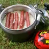 Olla a presión mini portátil a prueba de explosiones para acampar cocina exterior equipo para gran altitud olla a presión pequeña para autocaravana