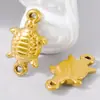 Aço Inoxidável 304 Série Marinha Pingente de Tartaruga Moda Feminina Irregular Joias Oceânicas Joias DIY Feitas à Mão Ponto