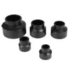 Gran cantidad de ventas al por mayor de accesorios de socket de PE manguito reductor de PE cabeza de tamaño de PE 63*25~110*63