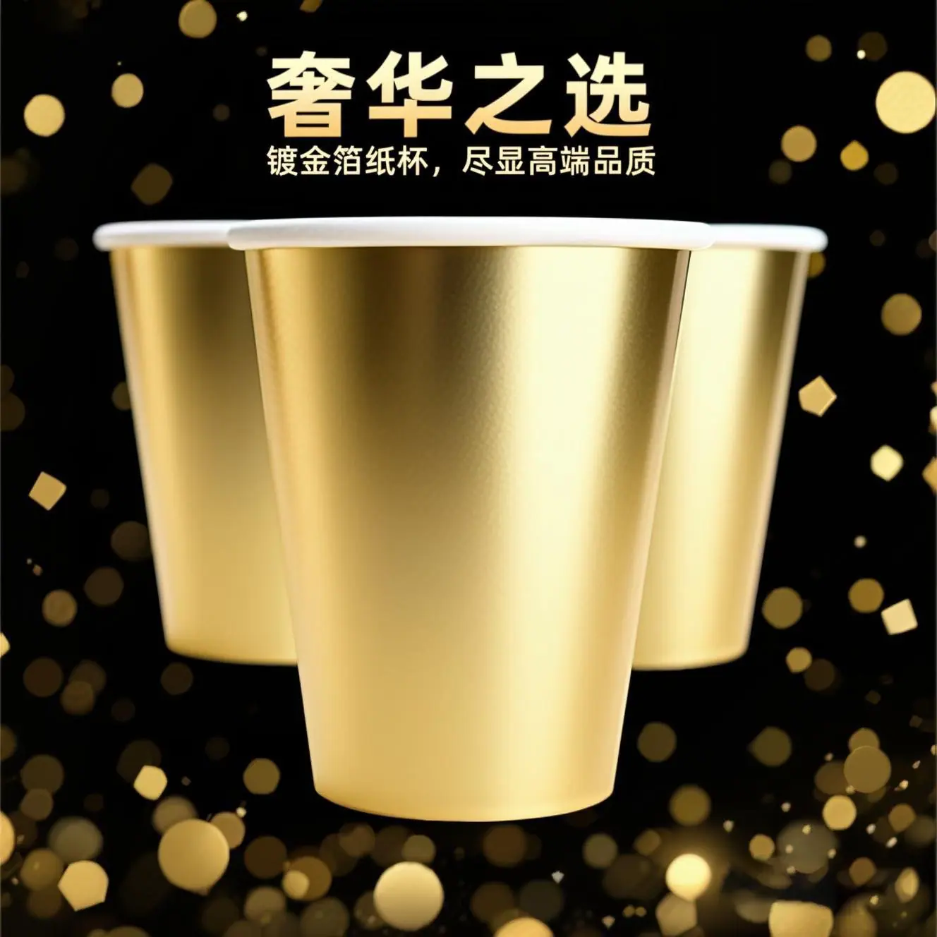 jimeng-2025-07-23-1187-镀金箔纸杯特写