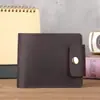 1206 Suministro Directo del Fabricante Nueva Cartera para Hombre y Mujer Piel de Vaca Capa Superior Piel Loca Porta Tarjetas Cuero Genuino Bolso de Cuero Estilo Horizontal Simple