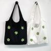 Bolsa de Lona Pequena Fresca Artística de Flores Verão Ombro Portátil Estudante Simples Viagem Ins Bolsa de Compras Japonesa Bolsa de Pano