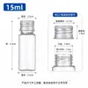 Suministro directo en stock de botellas de plástico PET transparentes con tapas de aluminio doradas y plateadas, botellas dispensadoras altas y delgadas, botellas de embalaje de viaje portátiles