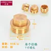 Plugue de fio externo de cobre puro 4 pontos plugue de fio interno para tubo de água 4 pontos plugue de tubo plugue de 6 pontos plugue plugue de 1 polegada plugue de cobre