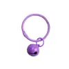 Chaveiro Pintado Multicor Acessórios de Chaveiro de Metal Chaveiro de Sino 3cm Pingente Colorido Feito à Mão